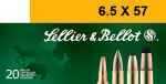 6.5mmX57R 131 Grain Soft Point 20 Rounds Sellior & Bellot Ammunition