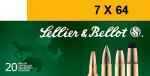 7X64mm 139 Grain Soft Point 20 Rounds Sellior & Bellot Ammunition