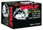 7.62X39mm 122 Grain Full Metal Jacket 1000 Rounds Wolf Ammunition