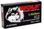 5.45X39mm 60 Grain Full Metal Jacket 750 Rounds Wolf Ammunition