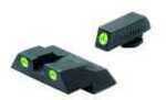 Meprolight 10226 Tru-Dot Night Sight Set Fits Glock 26/27 Tritium Green Front/Rear Black