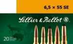 6.5X55mm 140 Grain Full Metal Jacket 20 Rounds Sellior & Bellot Ammunition