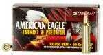 Link to Combine accuracy, consistency, reliable performance on target and the result is the ideal round for the avid varmint hunter. This American Eagle Varmint & Predator load features a reloadable brass and Federal primers with a Tipped Varmint bullet. Its design expands explosively on impact for maximum lethality.