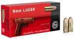 9mm Luger 124 Grain Full Metal Jacket 50 Rounds Geco Ammunition