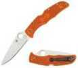 Spyderco C10FPOR Endura4 LWT Orange Plain 3.94" Vg-10 FRN Handle