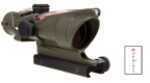 Trijicon 100309 ACOG 4x 32mm Obj 36.8 ft @ 100 yds FOV OD Green Finish Dual Illuminated Chevron 223 Red