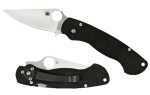 Spyderco C81GP2 Para-Military2 Folder 3.4" CPMS30V Flat Ground Plain G10 Black