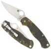 Spyderco C81GPCMO2 Para-Military2 Folder 3.4" CPMS30V Flat Ground Plain G10 Camo