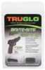 Truglo TG131GT1B Brite-Site TFO Fits Glock 42/43 Tritium/Fiber Optic Green Front Yellow Rear Black