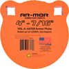 Ar-mor 4" Mil46100 Steel Gong 7/16" Thick Orange Round