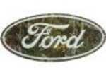 Open Road Brands Die Cut Emb Tin Sign Ford Camo Logo