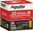 Aguila Standard High Velocity Rimfire Ammo 22 LR. 38 gr. HV HP 500 rd. Model: 1B221118