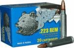 223 Rem 62 Grain Hollow Point 20 Rounds BEAR Ammunition 223 Remington