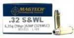 Link to Caliber: .32 S&W Long Bullet Type: Semi-Jacketed Hollow Point Bullet Weight In GRAINS: 98 GRAINS Cartridges Per Box: 50 Boxes Per Case: 20 RELOADABLE: Y 