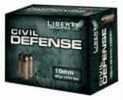 10mm 60 Grain Hollow Point 20 Rounds Liberty Ammunition