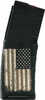 Black Rain Ordnance Magazine 30Rd, Black Polymer With American Flag Engraving, Fits AR-15 Platform