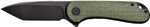 Civivi Knife Elementum 2.96" Green Micarta/black D2 Lnr Lck