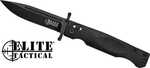 MASTER CUTLERY Elite Tactical Guardsman 3.75" Clip PNT FLDR Black/Black