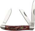 ABKT Roper Stockman Chaparral Series 2.5" Blade Red Bone