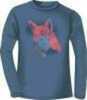 Real Tree WOMEN'S T-Shirt Long Sleeve 2X-Large "Sly Fox" Indigo