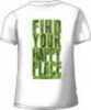 Real Tree WOMEN'S T-Shirt "Happy Place" Medium White