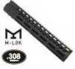 Guntec USA 12" Ultra Lightweight Thin M-LOK System Free Floating Handguard With Monolithic Top Rail (.308 Cal)