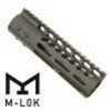 Guntec USA 7" Ultra Lightweight Thin M-LOK Free Floating Handguard With Monolithic Top Rail