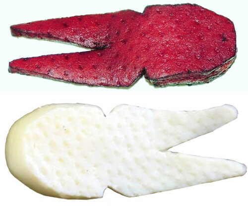 Uncle Josh Pork Frog 2 1/2 Red/White Md#: 11A-RW
