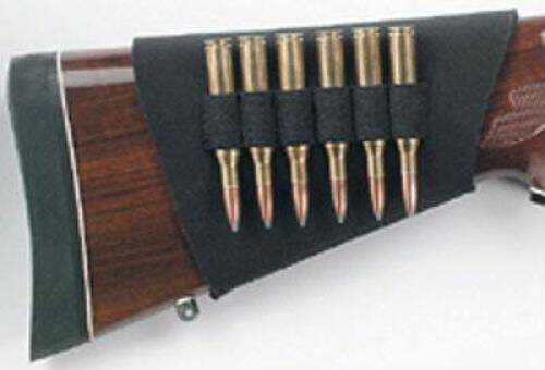 Uncle Mikes 88483 Buttstock Shell Holder 6 Rifle Rounds Neoprene Black