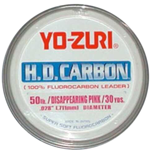 Yozuri HD Fluorocarbon Leader 30Yd 30Lb Disappearing Pink Md#: HD30LbDP
