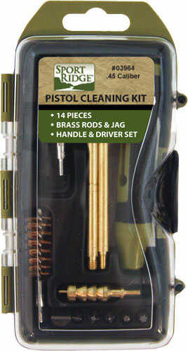TS 45CAL PISTOL 14 PC. CLEANING KIT