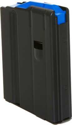 Cpd Mag AR 6.5GREN 10Rd Blk SS Blue Follower