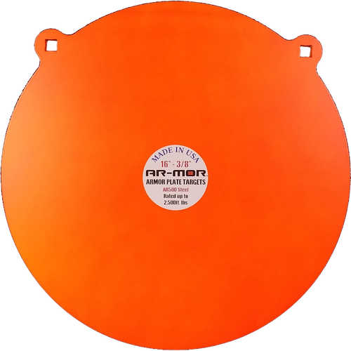 AR-MOR 16" AR500 Steel Gong 3/8" Thick Orange Round