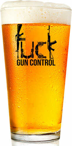 2 Monkey Americana Pint Glass F Gun Control