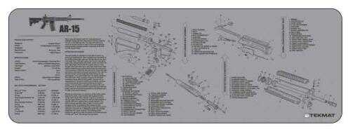 TEKMAT Armorers Bench Mat 12"X36" AR-15 Grey