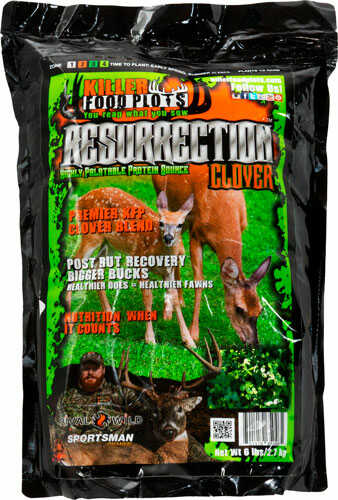 Killer Food PLOTS Resurrection Clover 1/2 Acre 6Lbs