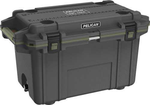 Pelican Cooler IM 70 Quart Elite Gunmetal/OD Grn Trim