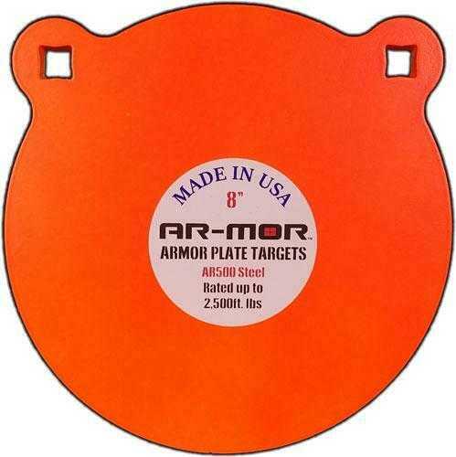 AR-MOR 8" AR500 Steel Gong 1/2" Thick Orange Round