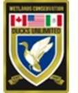 Open Road Brands Die Cut Emb Tin With Knock Out Ducks Unlmtd