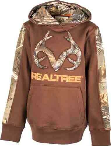 Realtree YOUTH'S HOODIE Medium Potting Soil/Camo Logo