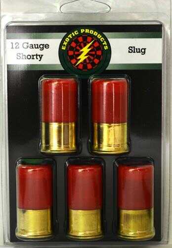 12 Gauge 3/4" Lead Slug oz 5 Rounds Exotic Shotgun Ammunition