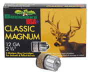 12 Gauge 2-3/4" Slug 1-1/8 oz 5 Rounds Brenneke Shotgun Ammunition