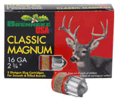 16 Gauge 2-3/4" Slug oz 5 Rounds Brenneke Shotgun Ammunition