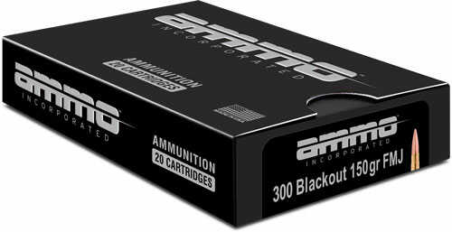 Ammo Inc 300 Blackout 150Gr FMJ 20Rd 25Bx/Cs