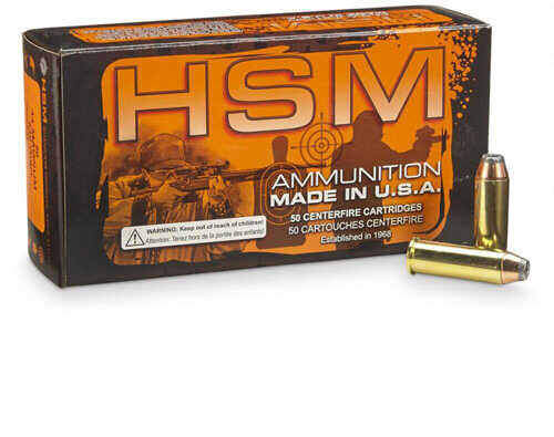 HSM Self-Defense Handgun Ammunition .44 Rem Mag 300Gr HP 856 Fps 50/ct