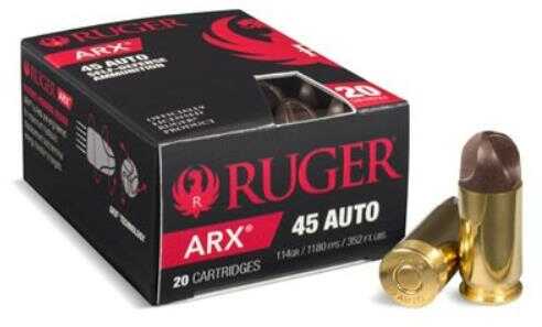 45 ACP 118 Grain Hollow Point 20 Rounds Ruger Ammunition
