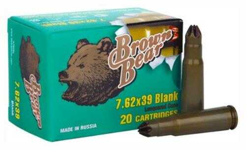 7.62X39mm N/A Blank 500 Rounds Brown Bear Ammunition