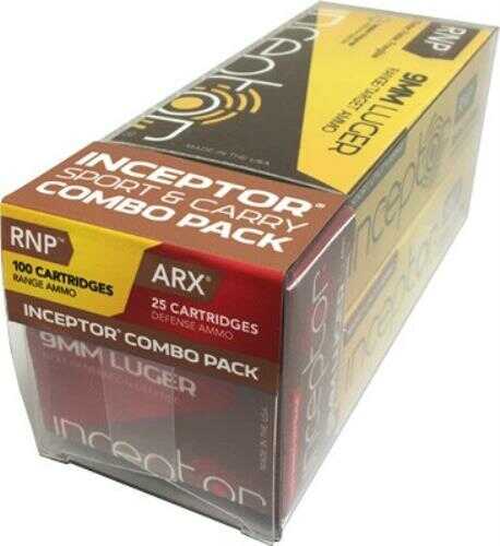 9mm Luger 65 Grain Full Metal Jacket 125 Rounds PolyCase Ammunition