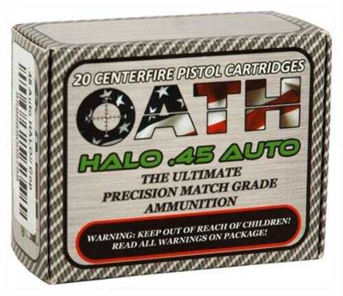 Oath Ammo .45 ACP 175Gr. Halo Copper Match 20-Pack
