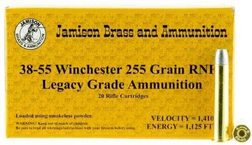 38-55 Win 255 Grain Lead 20 Rounds Jamison Ammunition Winchester